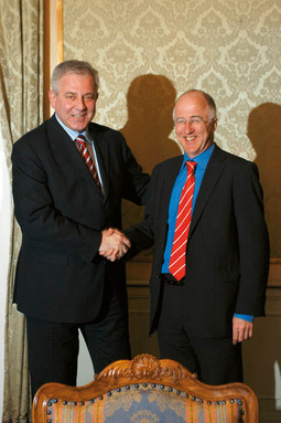 Ivo Sanader with Denis McShane