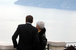 Borut Pahor i Jadranka Kosor na idilčnom sastanku na obroncima Učke (foto: Goran Kovačić/PIXSELL)
