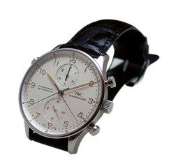 VALUABLE IWC Portugese Rattrapante watch ON CACIC'S WRIST 