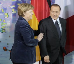 Angela Merkel i Silvio Berlusconi