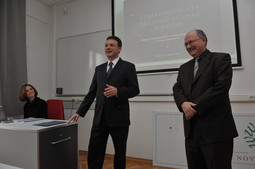 Gordan Jandroković i dekan VNŠ-a Mate Granić (Foto: Krasnodar Peršun)