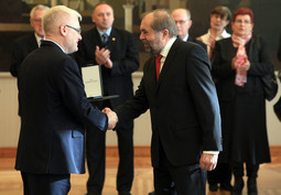 Ivo Josipović i Drago Hedl (Foto: Robert Anic/PIXSELL)