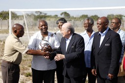 Sepp Blatter, predsjednik Fife, u posjeti Južnoj Africi