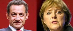 Nicolas Sarkozy i Angela Merkel