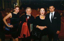 Artistic partners and husband and wife, Mersad and Ada Berber, with son Ensar and his wife in Moscow this spring