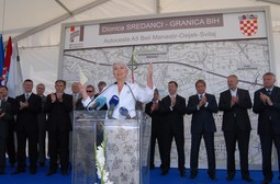 Vlada RH i premijerka Jadranka Kosor na još jednom otvaranju nove dionice autoceste (Pixsell)