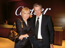 TOM MEGGLE, direktor Cartiera za srednju i sjevernu Europu, prošli tjedan u Ženevi sa Sinom Karli