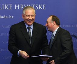 Bivši potpredsjednik Vlade Ivo Sanader i nekadašnji potpredsjednik i ministar u Banskim dvorima Damir Polančec