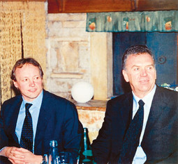 Donedavno jedan od čelnih ljudi Hypo Groupa Günther Striedinger (lijevo) s istarskim bogam bogatašem, 55-godišnjim Milanom Naperotićem