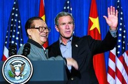 Jiang Zemin u društvu George W. Busha