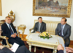 Stjepan Mesić na sastanku s ruskim poduzetnikom Mikhailom Friedmanom