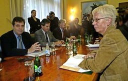 Carla del Ponte bila je zadovoljna nakon razgovora sa srpskim vlastima.