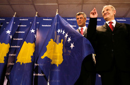 KOSOVSKI ČELNICI premijer Hashim Thaçi i predsjednik Fatmir Sejdiu