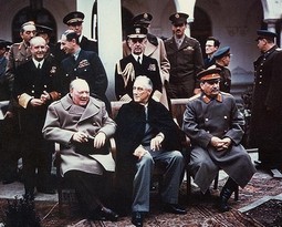 Konferencija održana u Jalti u kojoj su se glavni vođe pobjedničkih Saveznika Churchill, Roosevelt i Staljin o podjeli svijeta nakon rata.