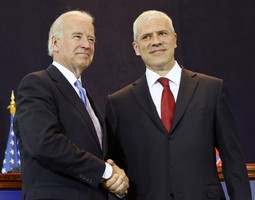 Joseph Biden i Boris Tadić; foto: Reuters