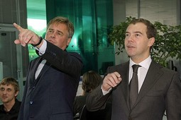Evgenij Kasperski i Dmitrij Medvedev