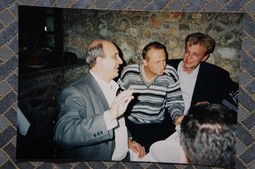 ZA PRAVE STVARI Miroslav Lilić, koji je pustio 'Moju domovinu' u
središnji Dnevnik 1991., Đorđe Novković i Zrinko
Tutić