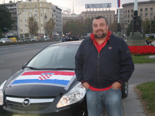 Cvetković u Beogradu s hrvatskom zastavom