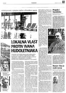 In the Dnevnik newspaper published on 10 December 2004, an article emerged on a range of compromising information surrounding the role of Mirko Ljevar in acquiring aircrafts and spare parts for the needs of the Croatian Air Force; the article refers to the notes made by the Security Intelligence Services at the Defence Ministry