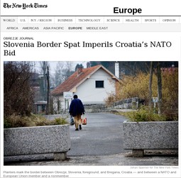 NY Times slikovito je prikazao komplicirane hrvatsko-slovenske odnose