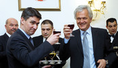 Premijer Zoran Milanović s Yvesom Gabrielom, predsjednikom Bouyguesa