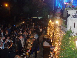 Atmosfera na partyju za francuski film "A Prophet" koji se održavao u velebnoj vili