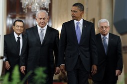 Barack Obama, Hosni Mubarak, Benjamin Netanyahu i Mahmoud Abbas (Reuters)