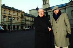 Boris Podrecca i Tomislav Horvatinčić na Cvjetnom trgu