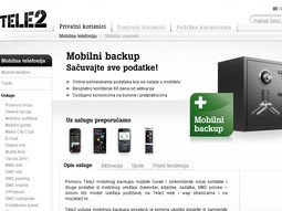 Sve o usluzi mobilni backup dostupno je na web stranicama Tele2