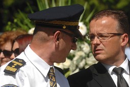 Ravnatelj policije Vladimir
Faber prisustvovao je
pogrebu Ivana Grbavca