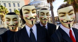 Anonymusi su primjer
'crnih šešira', hakera iz
kriminalnih skupina