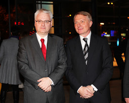Predsjednik Hrvatske Ivo Josipović i predsjednik Siemensove Uprave Mladen Fogec