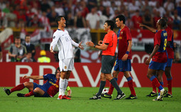 Cristiano Ronaldo na finalnoj utakmici Lige prvaka Man. Utd. i Barcelone