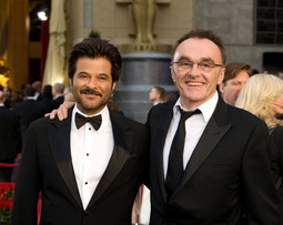 Anil Kapoor i Danny Boyle, glumac i redatelj filma "Milijunaš s ulice" koji je veliki pobjednik ovogodišnjih Oscara.Foto: Jon Didier / ©A.M.P.A.S.