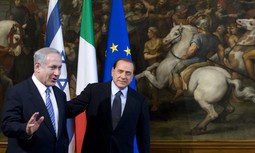 Benjamin Netanyahu i Slivio Berlusconi Foto: Reuters