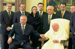 SA SANADEROM i suradnicima u posjetu papi Ivanu Pavlu II. nedugo prije njegove smrti
