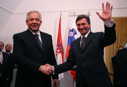 Premijer Ivo Sanader i slovenski kolega Borut Pahor
