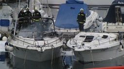 U požaru su izgorjela tri broda od kojih je jedan potonuo (Foto: Ivo Čagalj/PIXSELL)