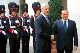 SAVEZNIK U RIMU Boris Tadić potrudio se da
osigura talijansku pomoć
za članstvo u EU