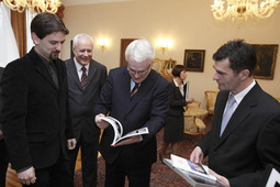 Igor Nobilo s predsjednikom Josipovićem (Dragan Matić/Cropix)