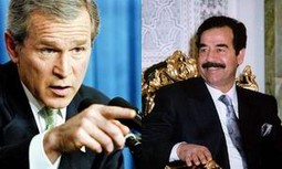 Sadam Husein trenutačno je prvi neprijatelj Sjedinjenih Američkih Država. George Bush smatra da Irak predvodi "osovinu zla"