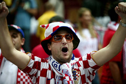 Hrvatskih je navijača malo, ali ih ima (Foto: I. Šoban)