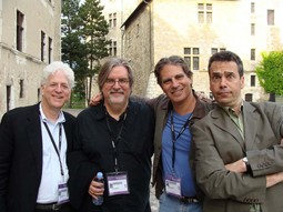 Na festivalu u Annecyju 2010. s
tvorcem 'Simpsona'
Mattom Groeningom,
direktorom festivala Sergeom Brombergom i šefom Animation World Networka, Ronom Diamondom