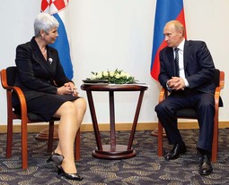 Jadranka Kosor i Vladimir Putin