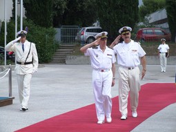 ANTE URLIĆ I PIERRE FRANÇOIS
FORISSIER tijekom posjeta delegacije francuske mornarice