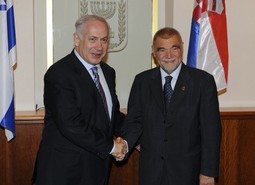 Benjamin Netanyahu i Stjepan Mesić (foto: Reuters)