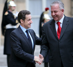 Francuski predsjednik Nicolas Sarkozy i hrvatski premijer Ivo Sanader