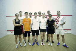 Muška i ženska reprezentacija Hrvatske u squashu; Foto: Oleg Moskaljov