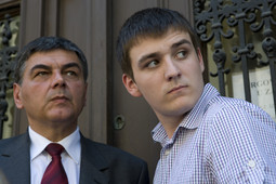 Čelnik HDSSB-a Vladimir Šišljagić i sin Branimira Glavaša; foto: Josip Regović