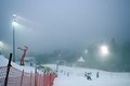 Magla, koja se spustila, tijekom prve vožnje nije omela skijaše, ali navijače